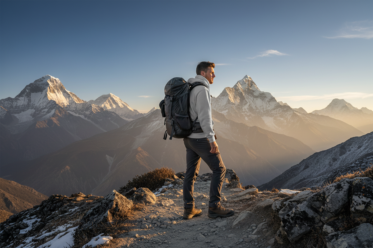 Everest Base Camp Hoodie – Mountain Lifestyle Shot