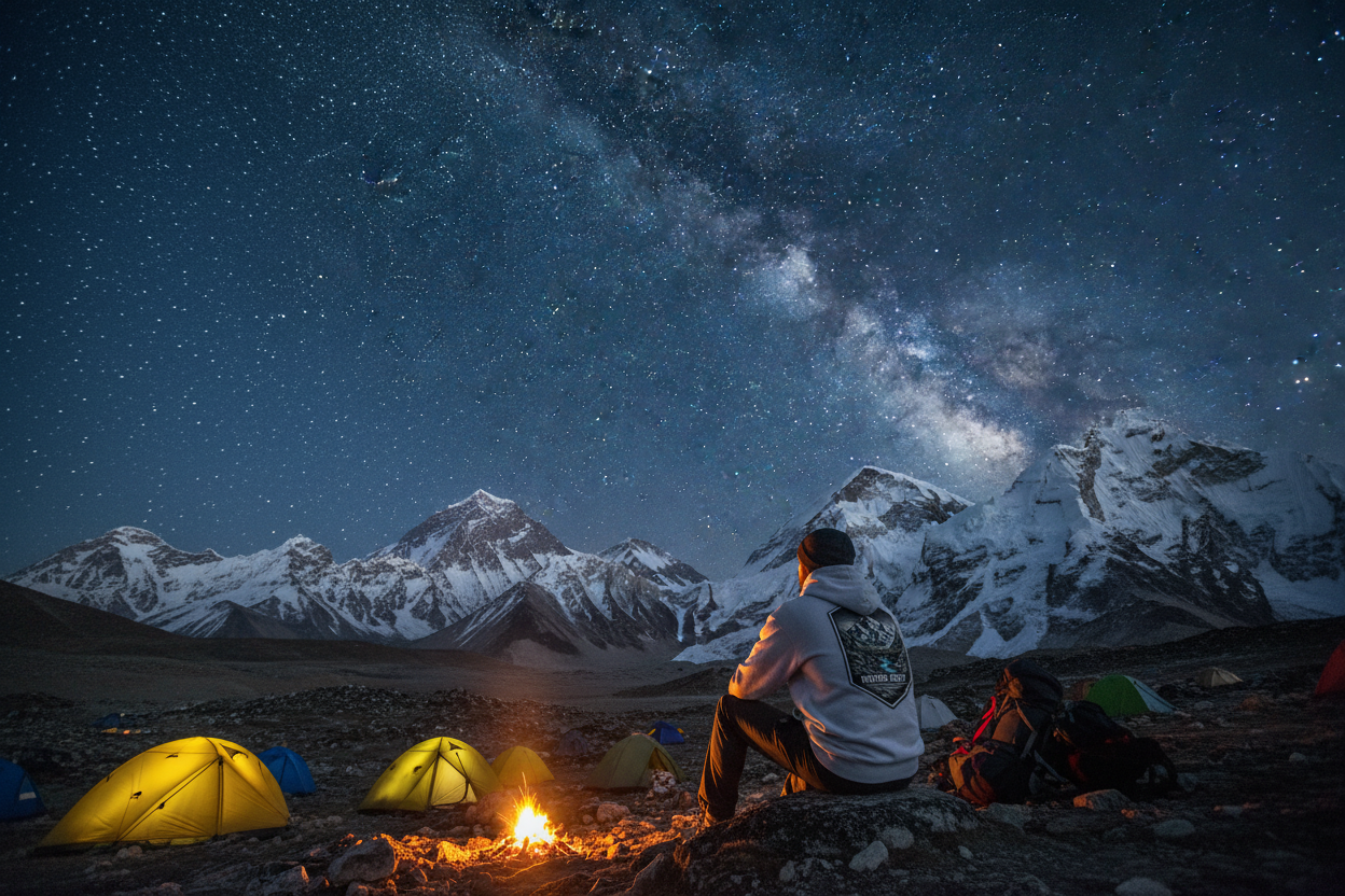 Everest Base Camp Hoodie – Night at Base Camp