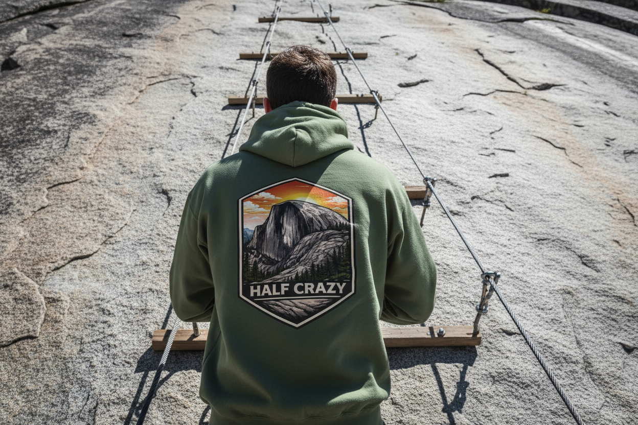 Half Dome Hoodie – On the Granite Cable Route